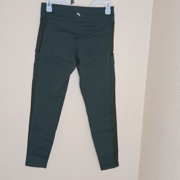 JoyLab Leggings Womens Medium Green Compression High Rise Pockets Stretch Gym - Picture 5 of 8